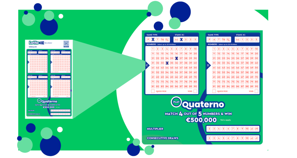 Lotto Playslip Simple Column for National Lottery